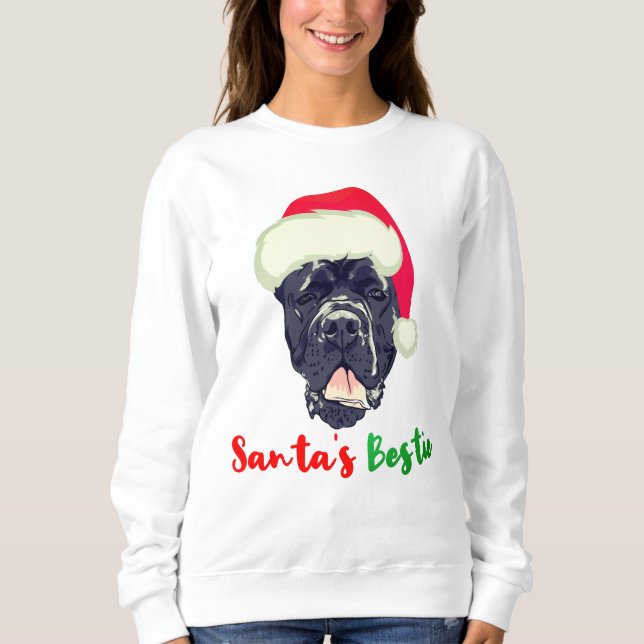 Sudadera Cañón Corso Navidades Santa familia Bestie Pajama (Anverso)