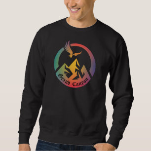 Sudadera Cañón del Gran Cañón Retro Senderismo Sunset T-Shi