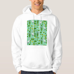 Sudadera Cañones, garzas, lirios: enjambre vintage.