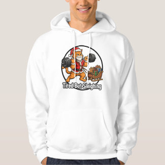 Sudadera Cansado Pero Arrastra Con Humor Diseño De Gato De
