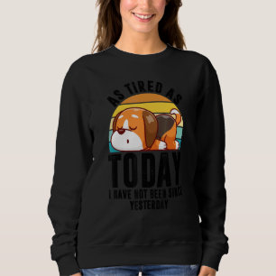 Sudadera Cansados Saltos Lazy Corgi Mascota Animal Perro de