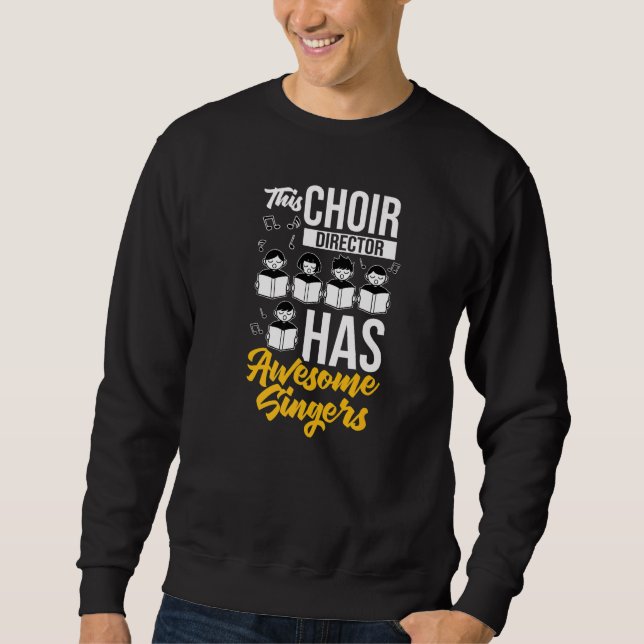 Sudadera Cantante musical de Choir Director Notas Enseñanza (Anverso)