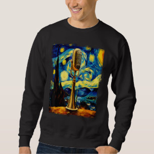 Sudadera Cantante vocalista de música de micrófono