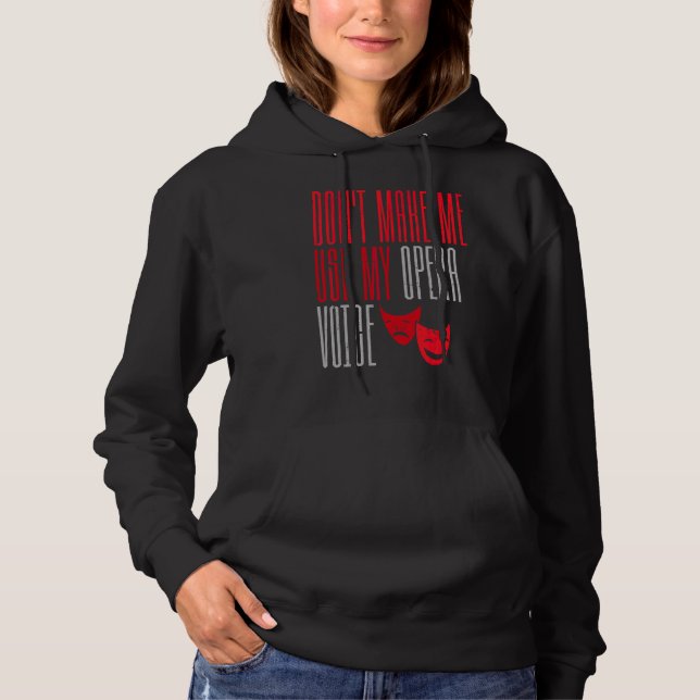 Sudadera Cantantes de teatro de Broadway hacen musicales de (Anverso)