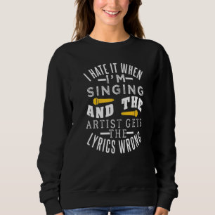 Sudadera Canto De Karaoke Y Letras Para Fiesta De Karaoke