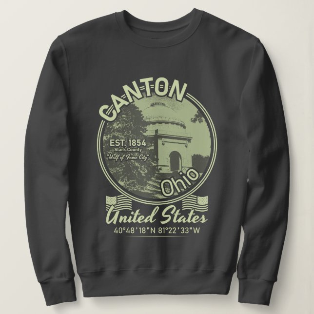 SUDADERA CANTON CITY - OHIO VINTAGE (Anverso del diseño)