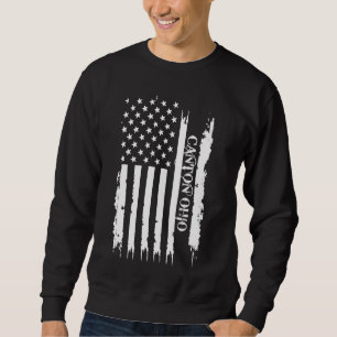 Sudadera Cantón Ohio Estados Unidos con bandera estadounide