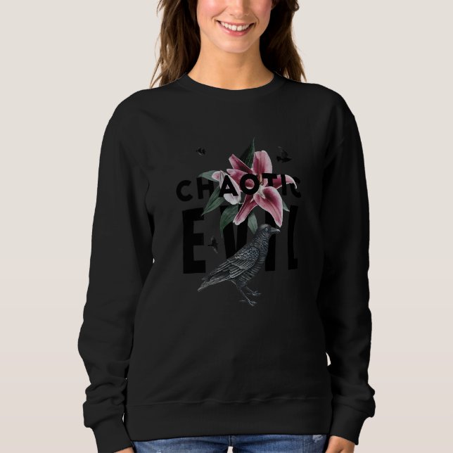 Sudadera Caotic Evil Crow (Anverso)