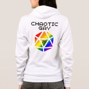 Sudadera Caótico Gay D20 – Orgullo LGBTQ+ DND
