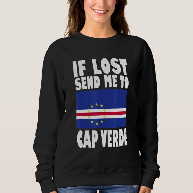 Sudadera Cap Verde Flag Design  If lost send me to Cap Verd (Anverso)