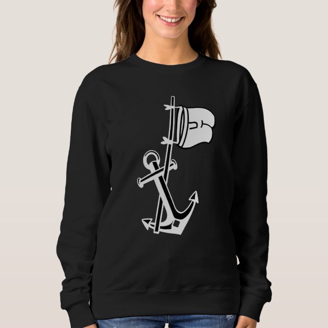 Sudadera Capacidad Ancla de Barco Capitán (Anverso)
