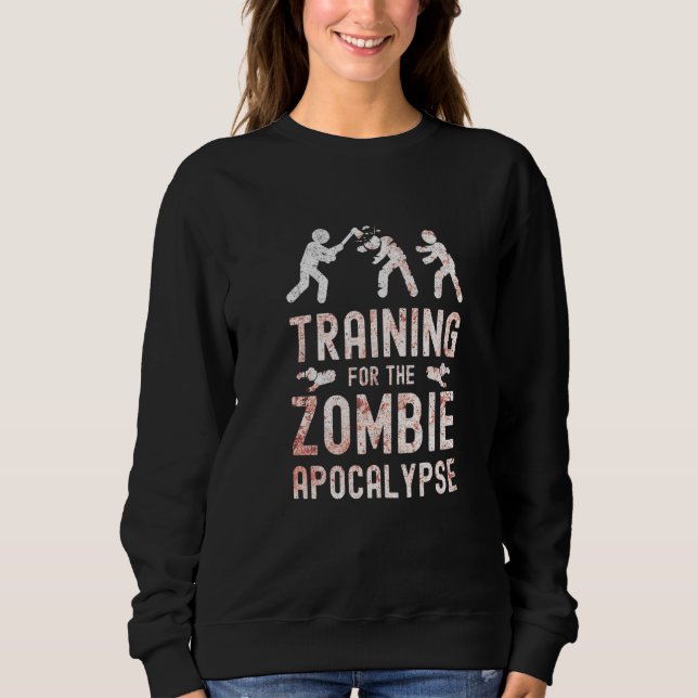 Sudadera Capacitación Para Zombis Zombies Con Apocalipsis Z (Anverso)