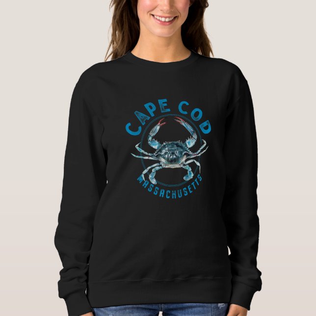 Sudadera Cape Cod Massachusetts Blue Crab (Anverso)