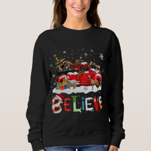 Sudadera Caperucita camionero rojo árbol de Navidad cree Sa