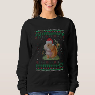 Sudadera Capibara Santa Ugly Navidades Sweet Holiday Love