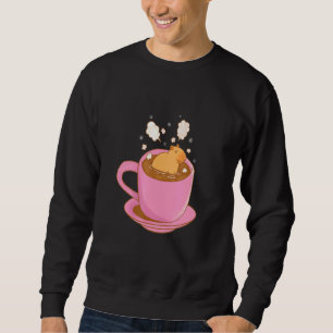 Sudadera Capibara Tomando Un Baño En Una Copa De Café De