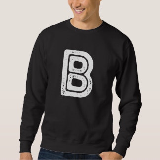 Sudadera Capital Letter B Monogram Rust Font Initial Alphab