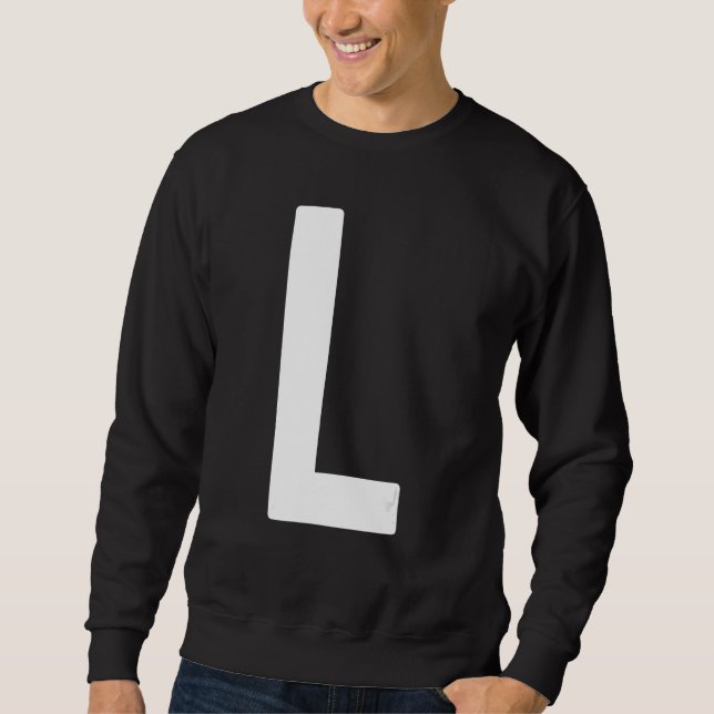 Sudadera Capital Letter L Monogram Norwester Font Initial A (Anverso)