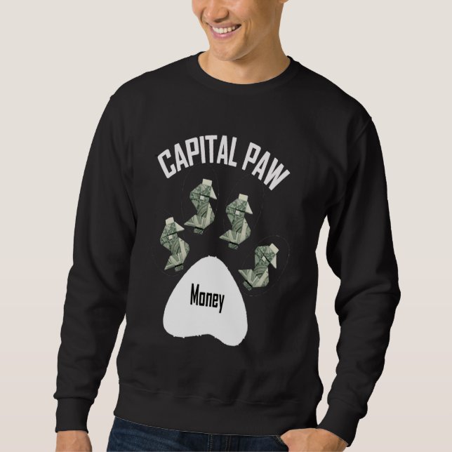Sudadera Capital Paw Dog Money (Anverso)
