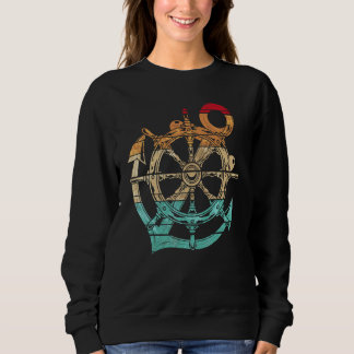 Sudadera Capitán Ancla Marinero Volante Retro Nautica