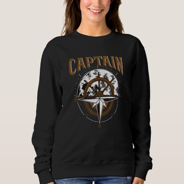 Sudadera Capitán de ancla del barco (Anverso)