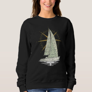 Sudadera Capitán de barco de vela Marinero Timonel Náutico 