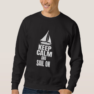 Sudadera Capitán de barco de vela Sailboat Nautical Ship Cr