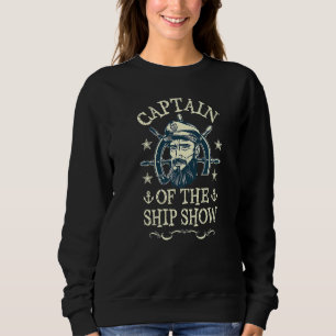 Sudadera Capitán de barco hombre Mostrar pontón ancla yate