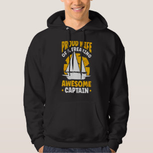 Sudadera Capitán de barco velero de la esposa del capitán S