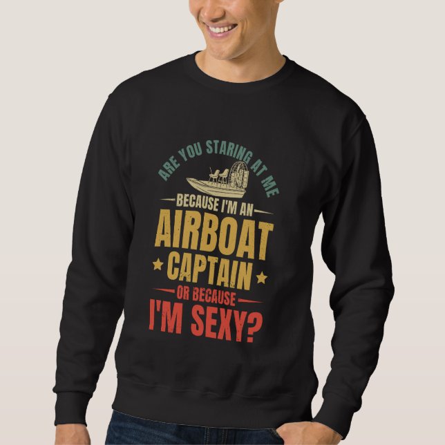 Sudadera Capitán de bote aéreo (Anverso)