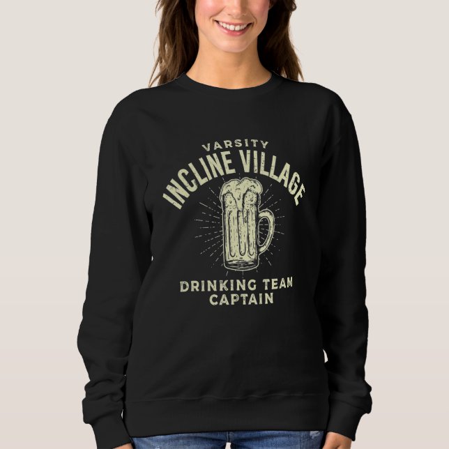 Sudadera Capitán de la cerveza del equipo de bebida de Incl (Anverso)
