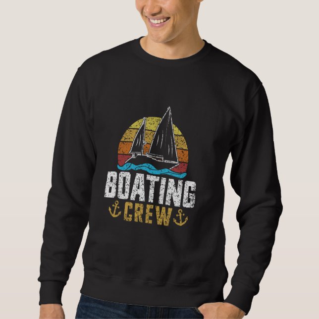 Sudadera Capitán de la tripulación de barco Barco Barco (Anverso)