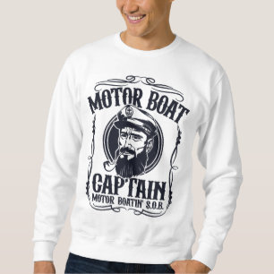 Sudadera capitán de lancha motora para hombres