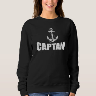 Sudadera Capitán de lancha pontón capitán ancla capitán 