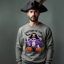 Sudadera Capitán de piratas de Halloween de la tripulación 