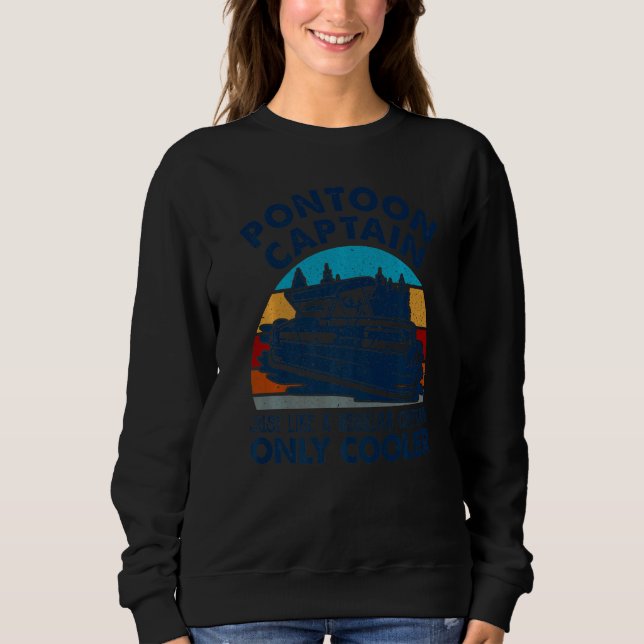 Sudadera Capitán De Pontón Como Un Capitán Común Sólo C (Anverso)