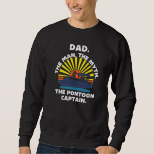Sudadera Capitán de pontón hombre mito papá retro barco hom