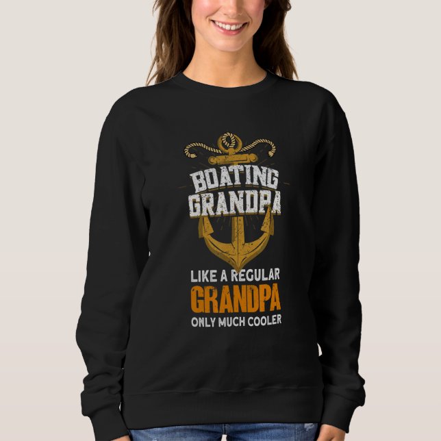 Sudadera Capitán de Vela del Abuelo en Bote (Anverso)