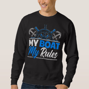 Sudadera Capitán de velero navegando mi barco mis reglas 2