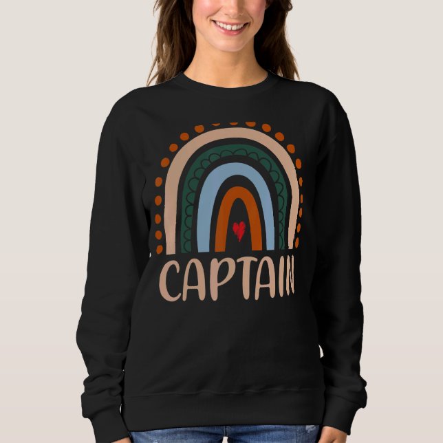 Sudadera Capitán del arcoiris de Rainbow Boho Capitán del A (Anverso)