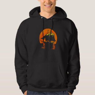 Sudadera Capitán del atardecer de la luna llena Anchor Sunr