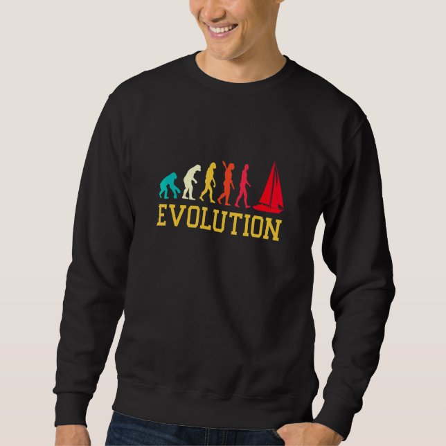 Sudadera Capitán del barco de vela gráfico de evolución nav (Anverso)