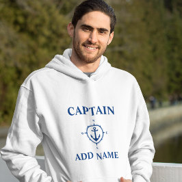 Sudadera Capitán del delimitador de la brújula de la marina