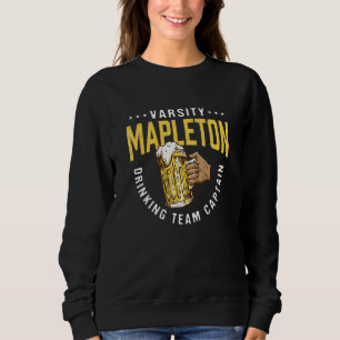 Sudadera Capitán del equipo de bebida de Mapleton  Cerveza 