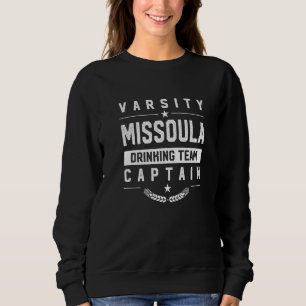 Sudadera Capitán del Equipo de Bebidas de Missoula Montana 