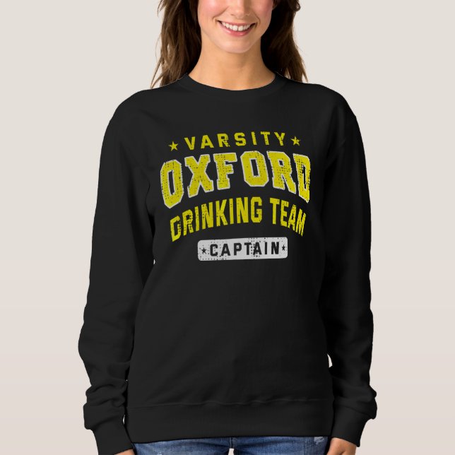 Sudadera Capitán del equipo de bebidas de Oxford Beer Craft (Anverso)