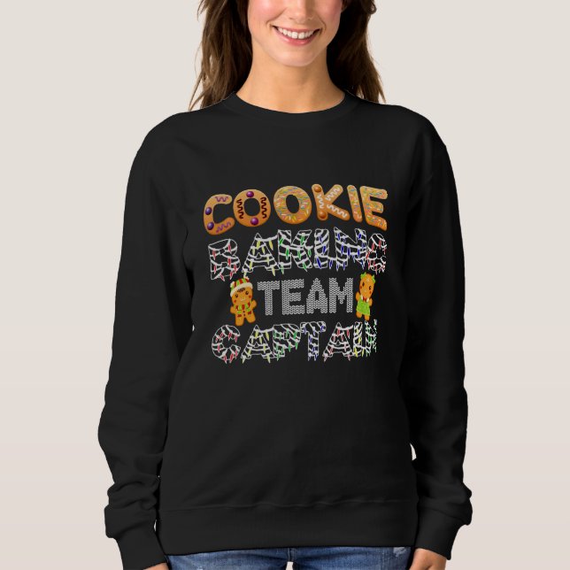 Sudadera Capitán del Equipo de Cookie Baking Navidades de G (Anverso)