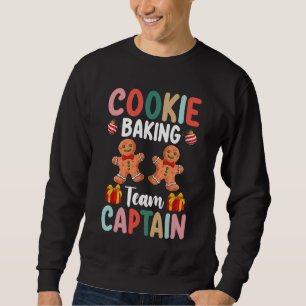 Sudadera Capitán del equipo de horneado de galletas Navidad
