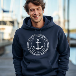 Sudadera capitán del personalizado y borde de la cuerda de