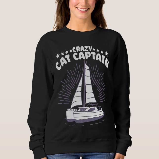 Sudadera Capitán Loco de Catamarán Marinero de Vela  2 (Anverso)